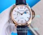 Perfect Copy Panerai Luminor Due plated Rose Gold Case 42MM Watch 